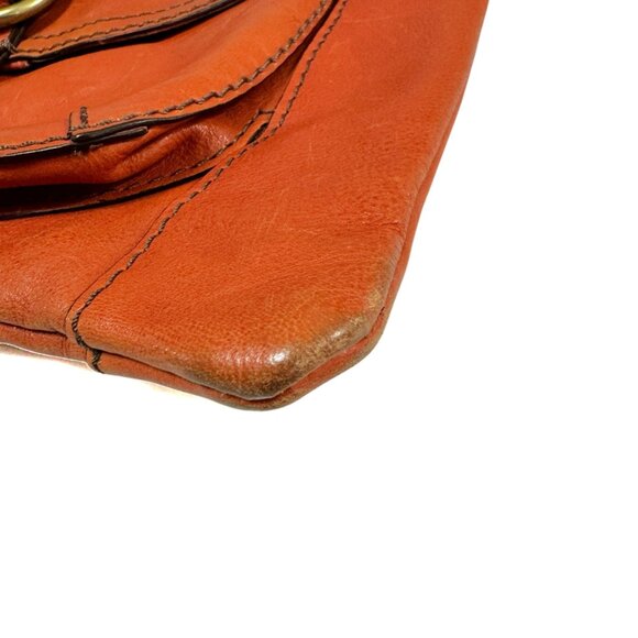 Vintage Fossil Crossbody Bag Burnt Orange Leather Shoulder Purse  Women’s Medium - Picture 10 of 12